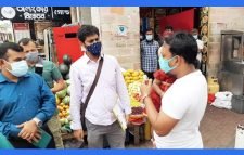 নিউমার্কেটে স্বাস্থ্যবিধি সচেতনতায় অভিযান