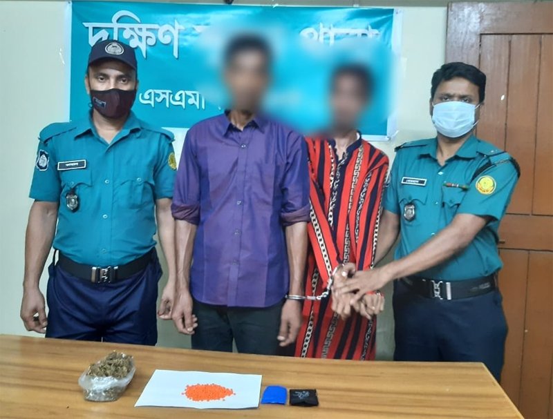 দক্ষিণ সুরমায় মোটরসাইকেলে ইয়াবার চালান, আটক ২