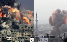 ১ ঘণ্টায় দেড়শ’ বিমান হামলা গাজায়, ৩৩ জন নিহত