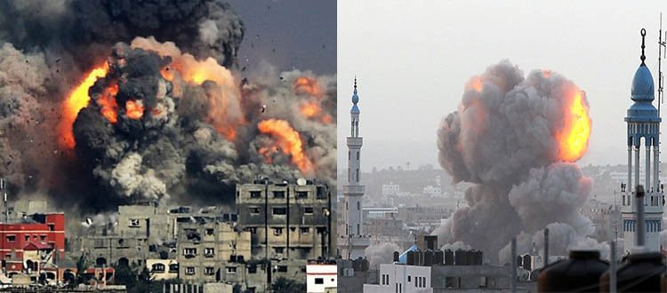 ১ ঘণ্টায় দেড়শ’ বিমান হামলা গাজায়, ৩৩ জন নিহত