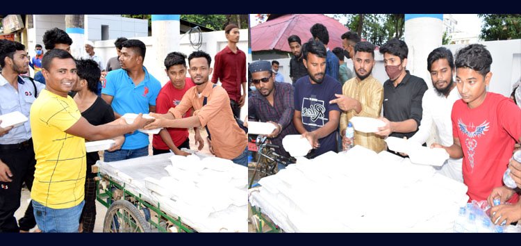 সিলেট মহানগর ছাত্রদলের ইফতার সামগ্রী বিতরণ