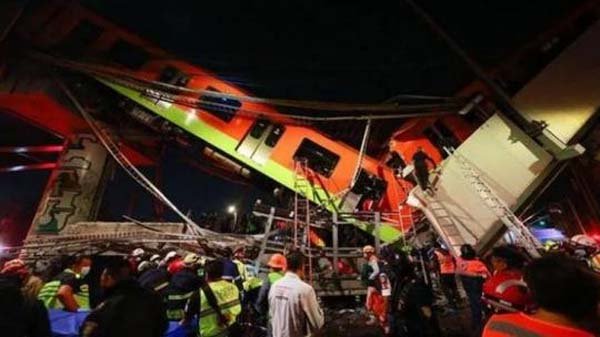 মেক্সিকোতে মেট্রো ট্রেন দুর্ঘটনায় ১৫ জন নিহত