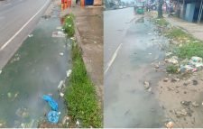 লালাবাজারে প্রধান সড়কে জলাবদ্ধতা, নোংরা জলে ভোগান্তি