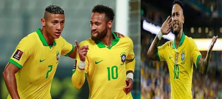 নেইমারের গোলে মজবুত হলো ব্রাজিলের শীর্ষস্থান