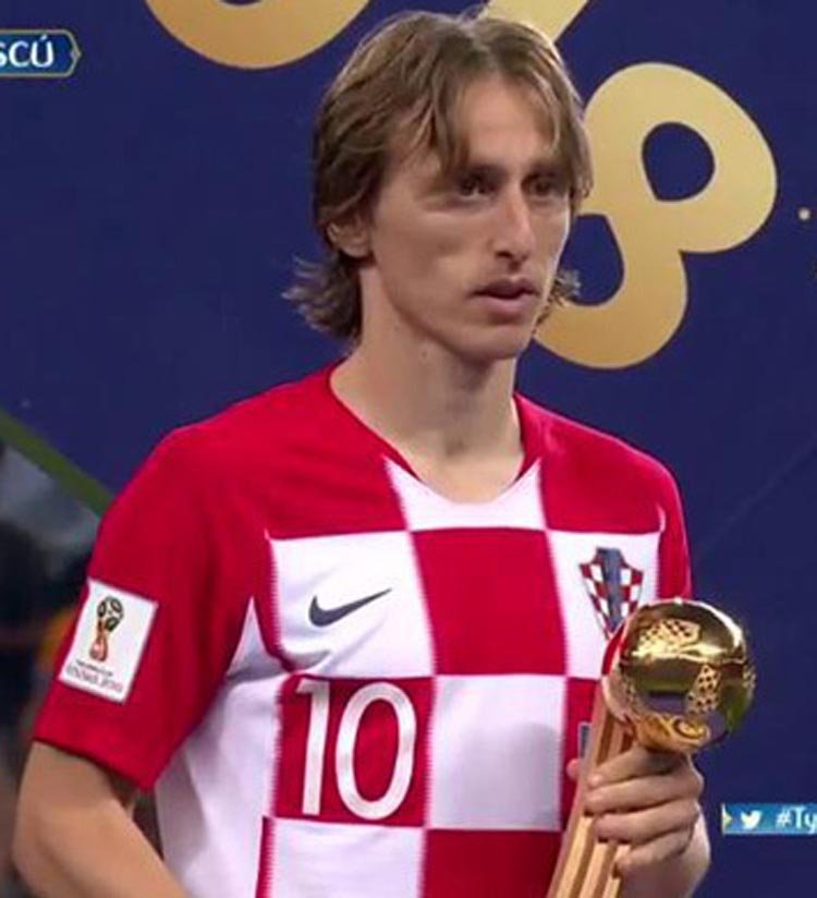 ক্রোয়েশিয়ার মিডফিল্ডার লুকা মদ্রিচের জাদুকরী পারফরম্যান্স