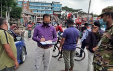 লকডাউন অমান্য, সিলেটে ১২৮ মামলা-জরিমানা