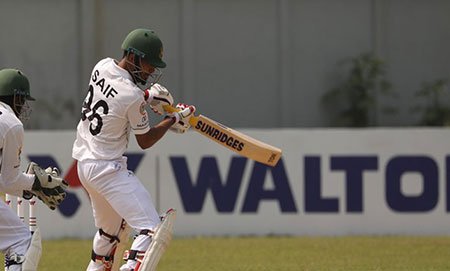 সাদমানের ফিফটি, ৩৬১ রানের লিড বাংলাদেশের