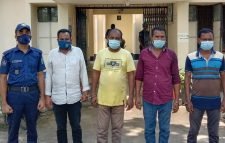 তাহিরপুরে তক্ষক চক্রের চার সদস্য গ্রেপ্তার