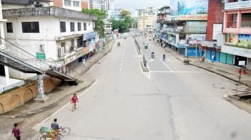 লকডাউনের অষ্টম দিনে ফাঁকা নগরী