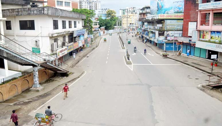 লকডাউনের অষ্টম দিনে ফাঁকা নগরী