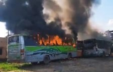 পেট্রলপাম্পে আগুন, পুড়ল ৫ বাস