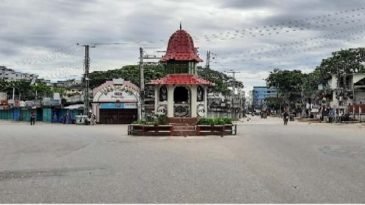 কঠোর লকডাউনের প্রথম দিন ফাঁকা নগরের সড়ক