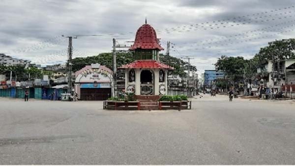 কঠোর লকডাউনের প্রথম দিন ফাঁকা নগরের সড়ক
