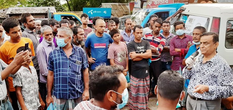 মাস্ক ছাড়াই প্রচারণায় ব্যস্ত শফি চৌধুরী