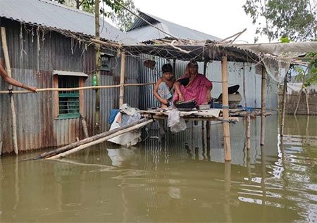 বিপদসীমার ওপরে যমুনার পানি, নতুন নতুন এলাকা প্লাবিত