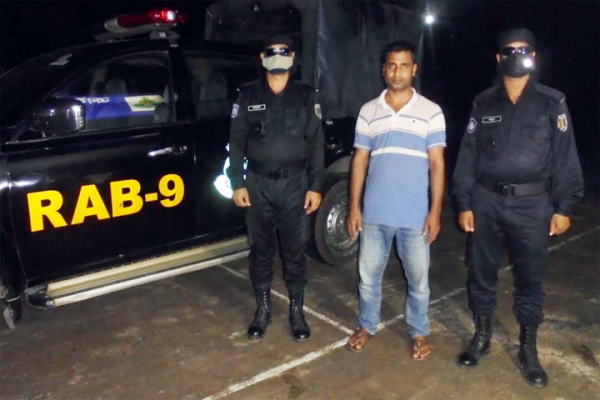 কমলগঞ্জ থেকে ওয়ারেন্টভুক্ত পলাতক আসামী গ্রেফতার