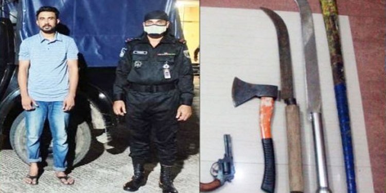 আখালিয়ায় বিপুল অস্ত্রসহ সন্ত্রাসী সাব্বির গ্রেফতার