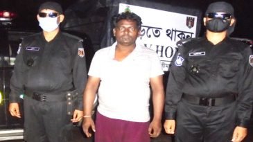 শ্রীমঙ্গল থেকে গ্রেফতারকৃত হত্যা মামলার আসামী কারাগারে