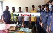 মাধবপুরে ডিবি পুলিশ পরিচয় দিয়ে ছিনতাই : ৩ জন গ্রেফতার
