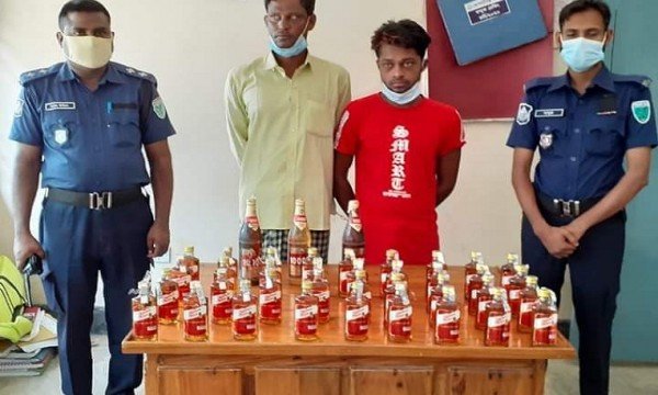 কোম্পানীগঞ্জে মদসহ দুইজন গ্রেপ্তার