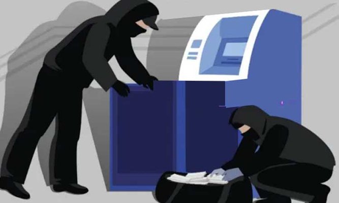 ওসমানীনগরে নিরাপত্তাকর্মীকে জিম্মি করে এটিএম বুথের টাকা লুট