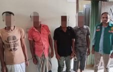 এয়াপোর্টের টিলাগাঁও থেকে ৪ জুয়াড়িকে আটক