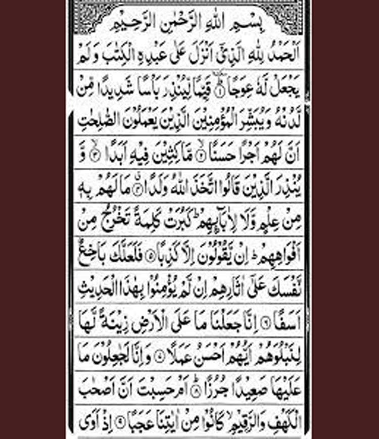 প্রতি শুক্রবার সুরা কাহফ পাঠের ফজিলত