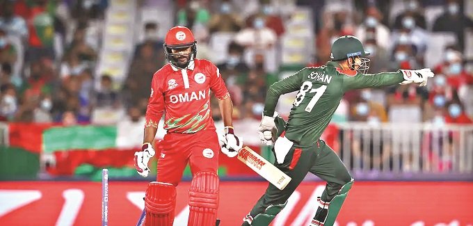 ওমান জয়ে স্বস্তি, টিকে থাকলো বাংলাদেশ