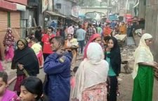 টঙ্গীর মাজার বস্তিতে ভয়াবহ আগুন