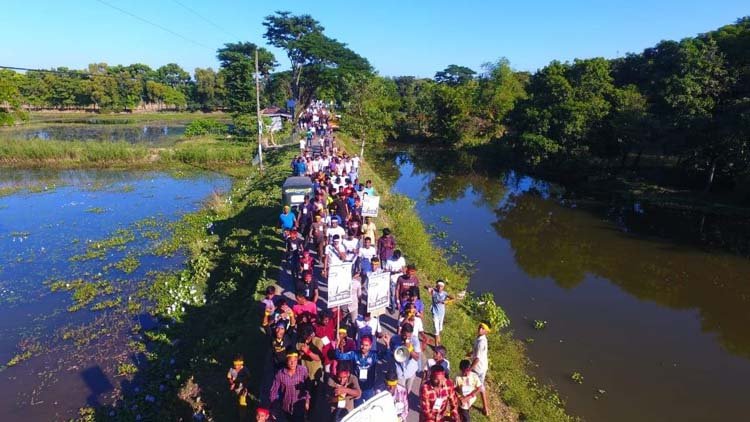 শান্তিগঞ্জের পাগলায় নূরুল হকের গণসংযোগ