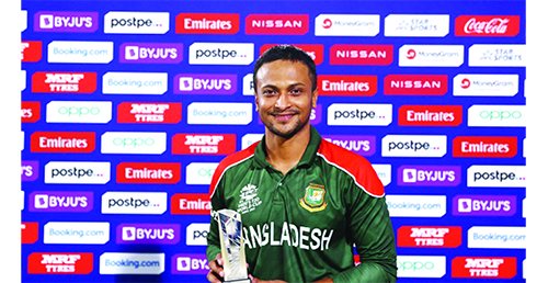 বর্ষসেরা ওডিআই ক্রিকেটারের মনোনয়ন পেলেন সাকিব