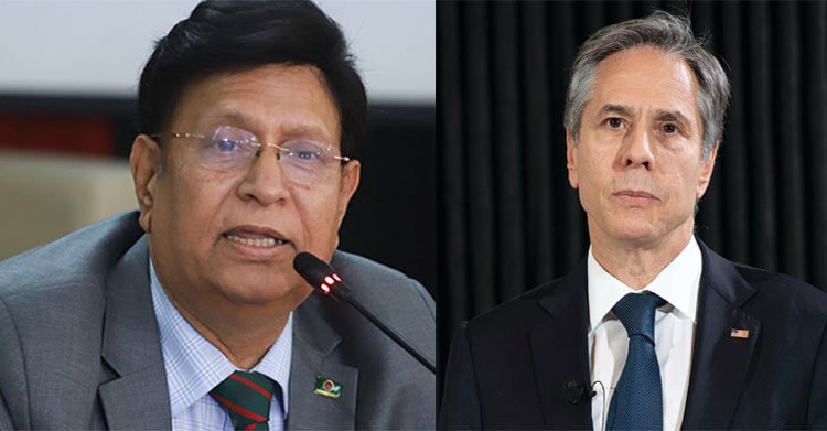 পররাষ্ট্রমন্ত্রী ড. একে মোমেনকে যুক্তরাষ্ট্রের পররাষ্ট্রমন্ত্রী ব্লিঙ্কেনের ফোন