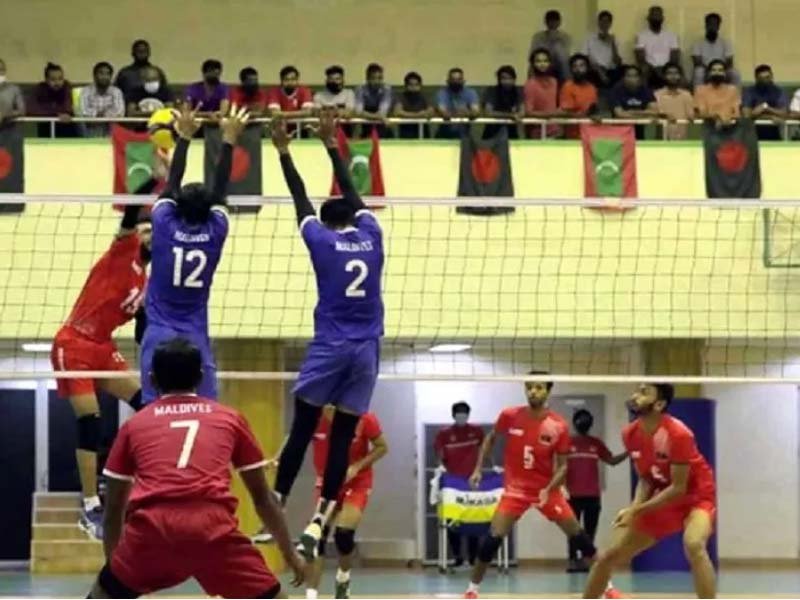 ভলিবলে মালদ্বীপকে হারিয়েছে বাংলাদেশ