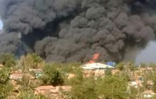 উখিয়া রোহিঙ্গা ক্যাম্পে ভয়াবহ আগুন