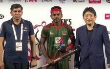 সিঙ্গাপুরের বিপক্ষে হ্যাটট্রিক করেছেন সোহানুর রহমান