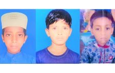 মৃত্যৃর ঘটনায় নিহত তিন শিশুর বাড়িসহ পুরো এলাকা এখন শোকে নিস্তব্দ:তিন শিশুর দাফন সম্পন্ন :