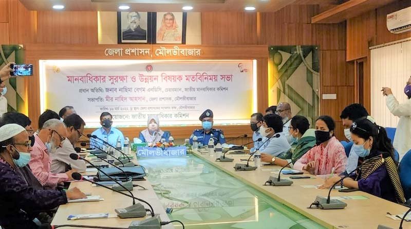 মানবাধিকার সুরক্ষা ও উন্নয়ন বিষয়ক মতবিনিময় সভায়