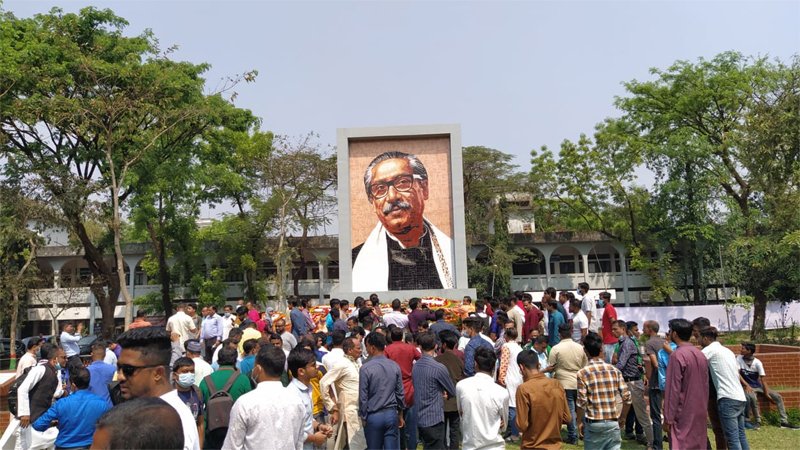 বর্ণিল আয়োজনে সিলেটে জাতির পিতার জন্মদিন উদযাপন