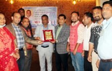 শ্রীমঙ্গল উপজেলা শাখার সাধারণ সম্পাদক নির্বাচিত হওয়ায় শ্রী শ্রীপদ দেব-কে সংবর্ধনা