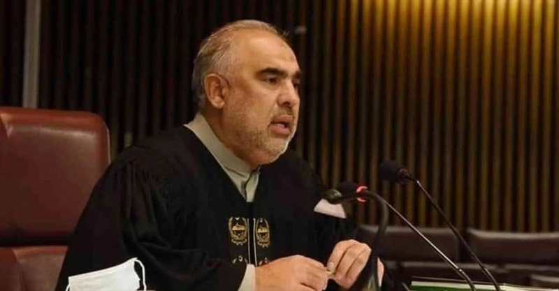 পাক স্পিকা‌রের পদত্যাগ