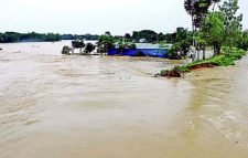 সুনামগঞ্জে রাতের ভারী বৃষ্টিতে বেড়েছে নদ-নদীর পানি