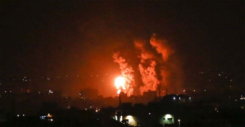 আবারো গাজায় ইসরায়েলের রকেট হামলা