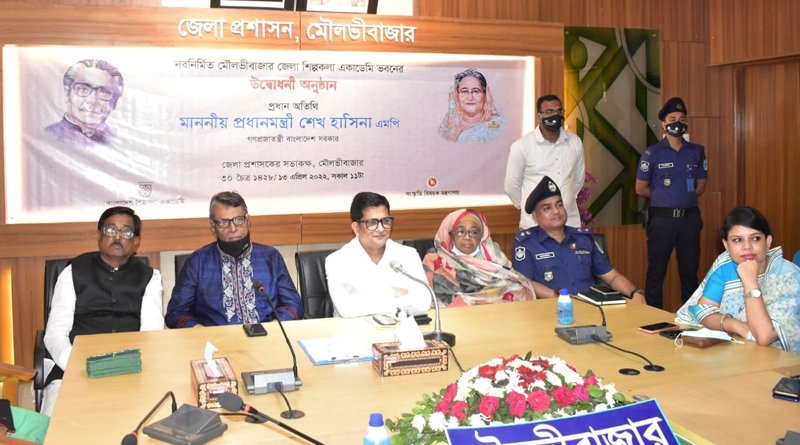 প্রধানমন্ত্রী মৌলভীবাজারসহ ৮টি শিল্পকলা ভবনের ভার্চুয়ালি উদ্বোধন করলেন