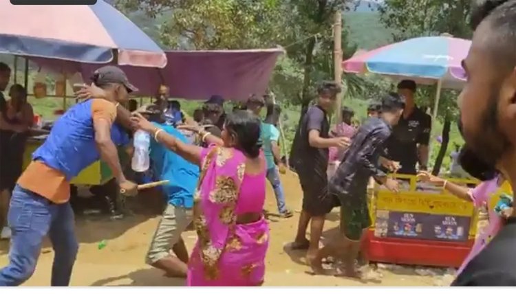 জাফলংয়ে নারী-পুরুষ পর্যটকদের উপর হামলা