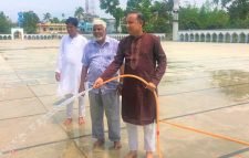 সৈয়দ শাহ মোস্তফা (র:) পৌর ঈদগাহ পরিস্কার-পরিচ্ছন্নতা কাজ শেষে প্রস্তুুত