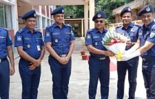 মৌলভীবাজার জেলার পুলিশ সুপার কমলগঞ্জ থানা পরিদর্শন