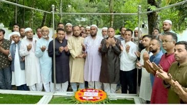 সাইফুর রহমানের কবর জিয়ারতে সিলেট জেলা বিএনপি নেতৃবৃন্দ