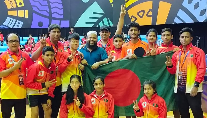 প্রথমবার আন্তর্জাতিক টেবিল টেনিসে সোনা জিতল বাংলাদেশ