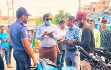 মোটরসাইকেল চালানোর অপরাধে ১৫ জনকে সর্বমোট ১৫,০০০/- টাকা অর্থদন্ড