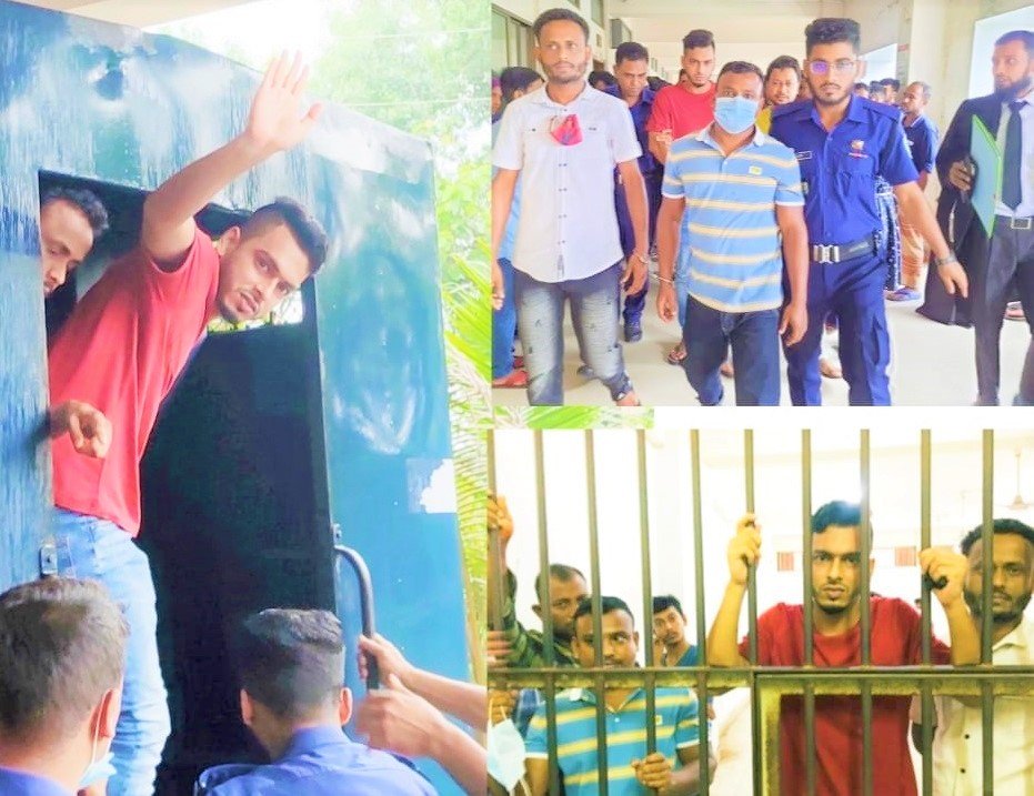 তিন ছাত্রদল নেতাকে জামিন আবেদন না মঞ্জুর করে কারাগারে